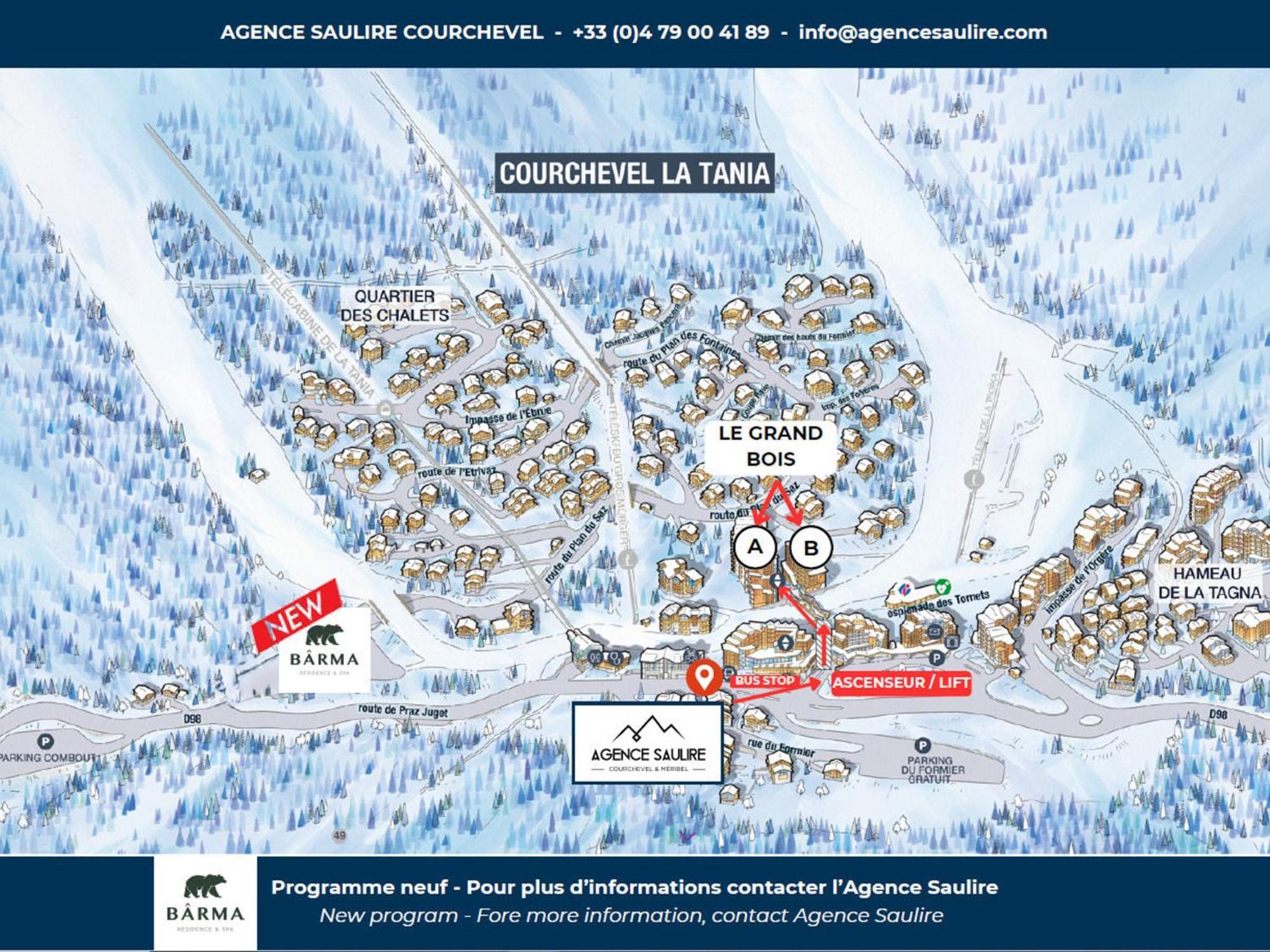 Appartement 2 Pieces A La Tania, Residence Le Grand Bois, Skis Aux Pieds, 4 Pers, Balcon Ouest - Fr-1-182A-41 Courchevel Exterior foto